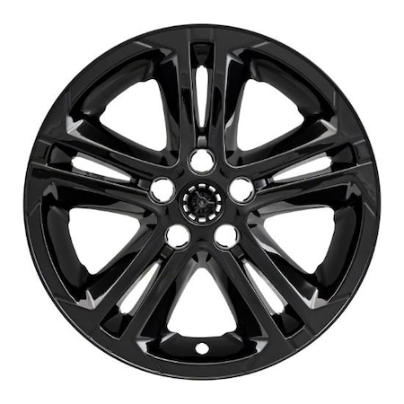 Coast2Coast 16", 5 Double Spoke, Gloss Black, Plastic, Set Of 4, Not Compatible With Steel Wheels IWCIMP412BLKN
